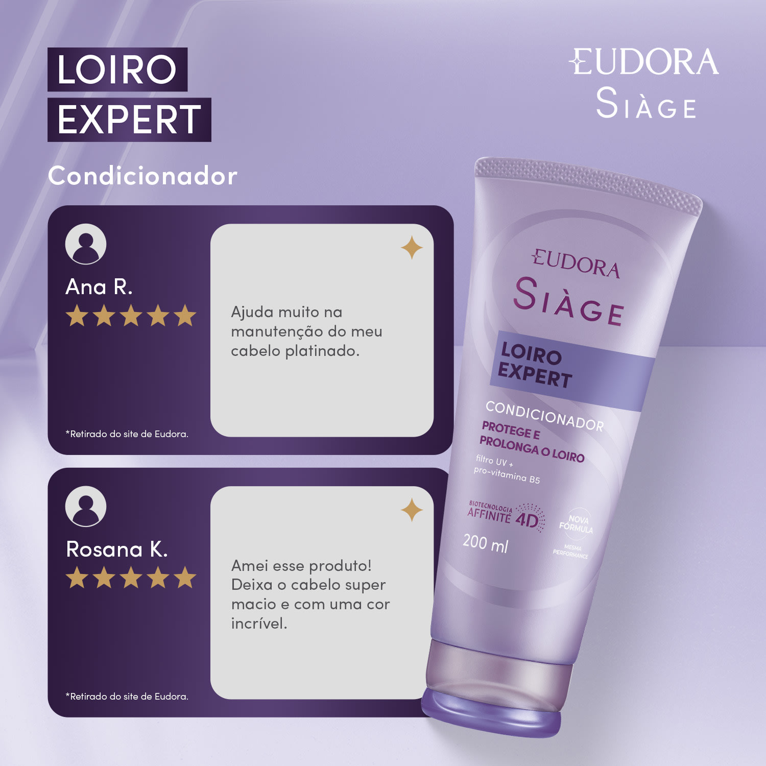 Condicionador Desamarelador Siàge Loiro Expert 200ml