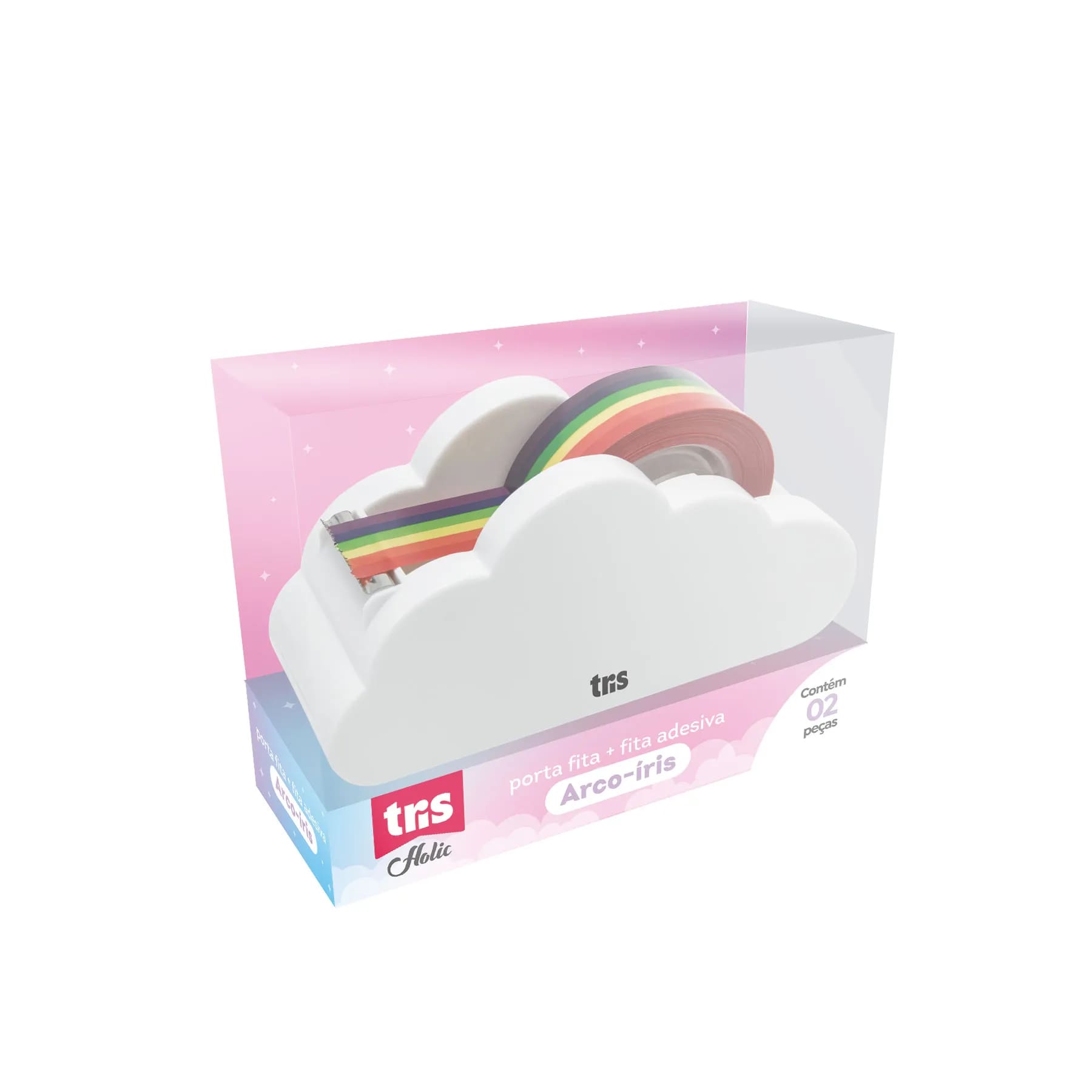 Suporte Tris para Fita Durex Holic Dreamy Arco-iris