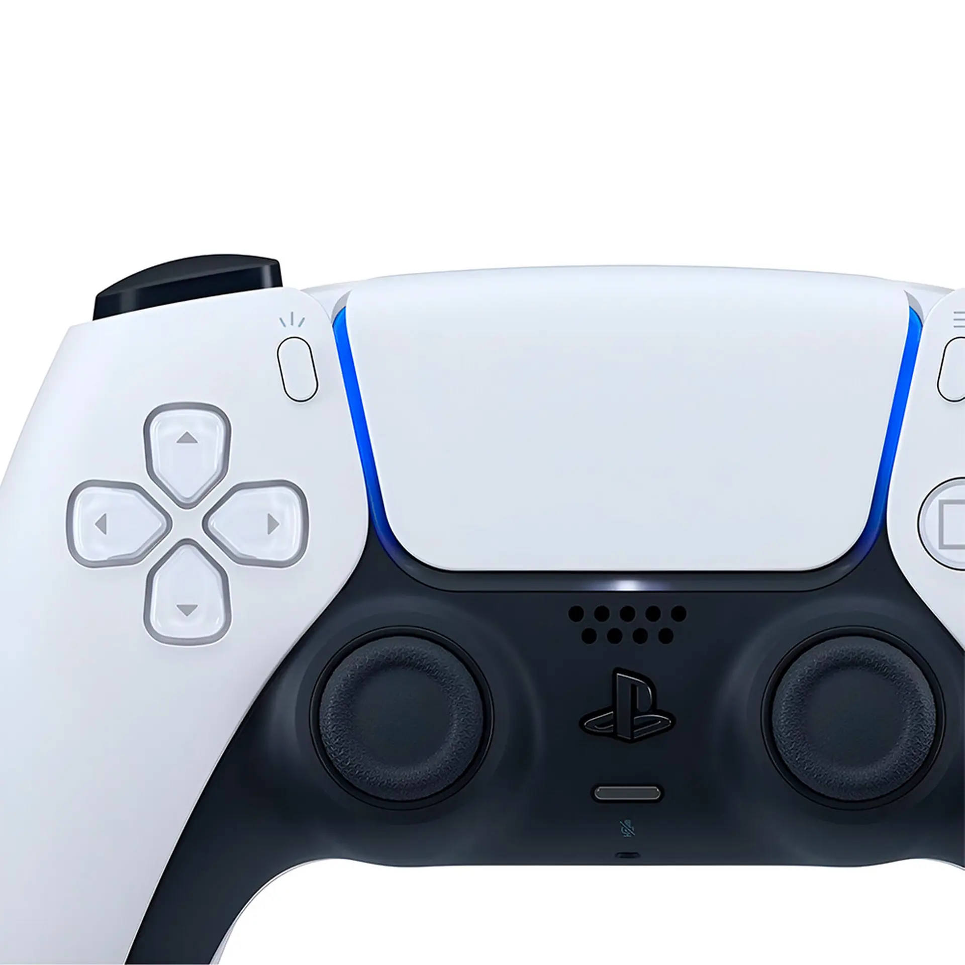 Controle Sony Dualsense Sem Fio PlayStation 5 com Resposta Tátil - Preto/Branco