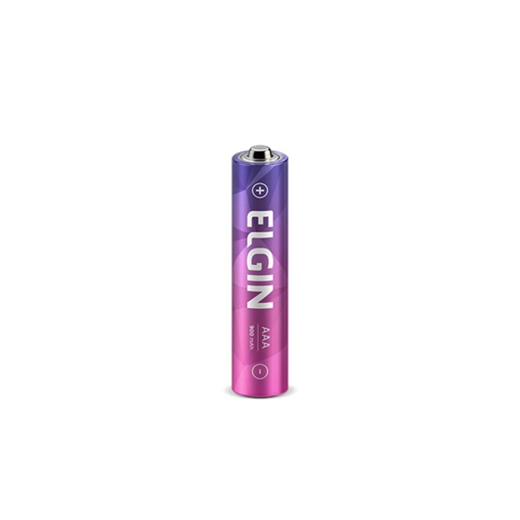Pilha Recarregável AAA 900MAH Elgin - 82168 - Blister com 2 Pilhas