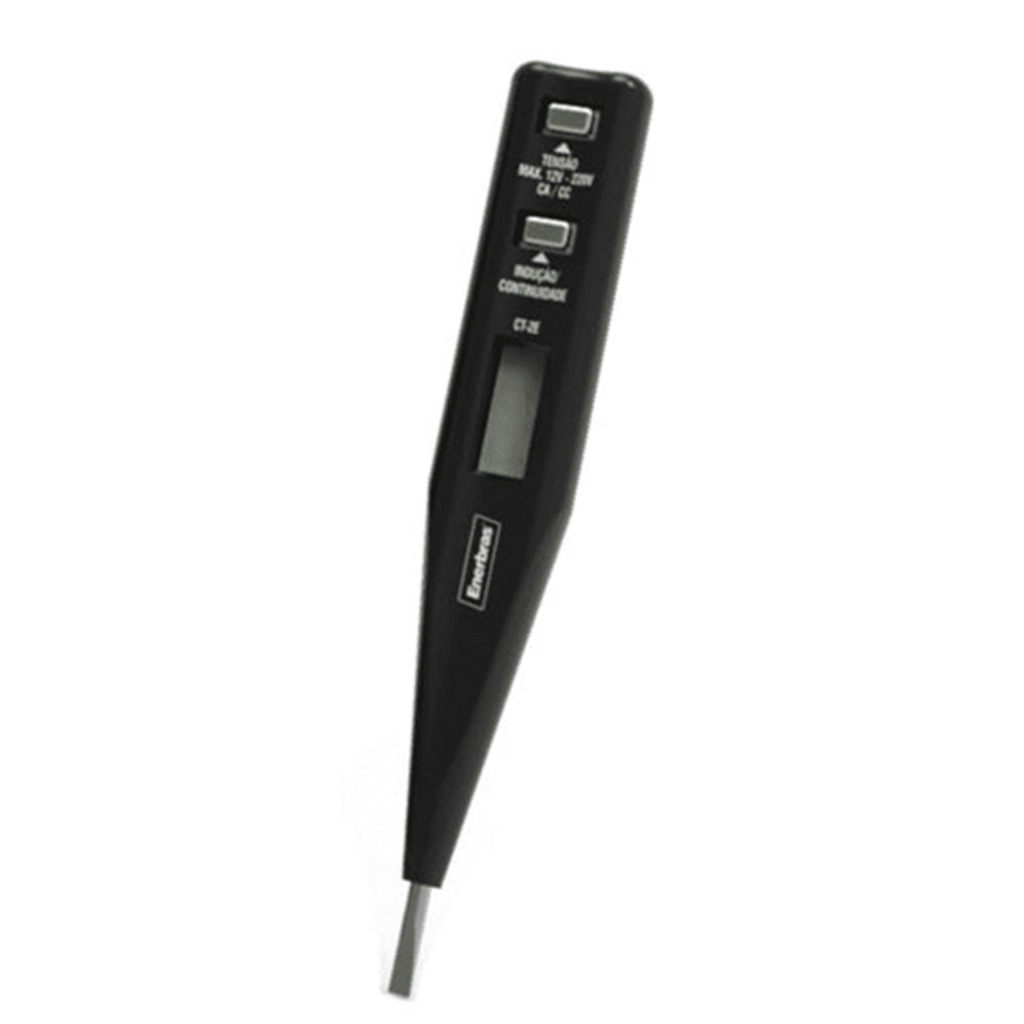 Chave Teste Digital 12V a 220V Enerbras CT E2 Preto