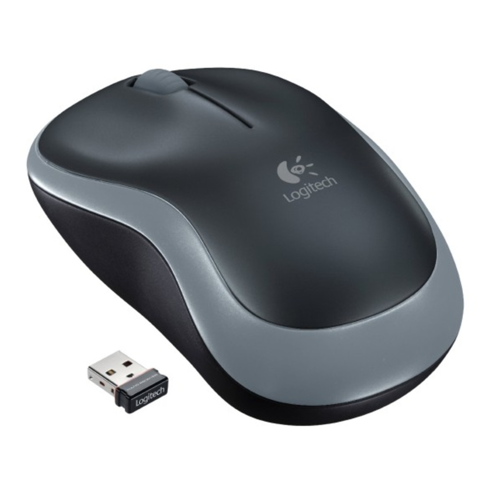 Mouse Sem Fio Logitech 1000 DPI Cinza M185