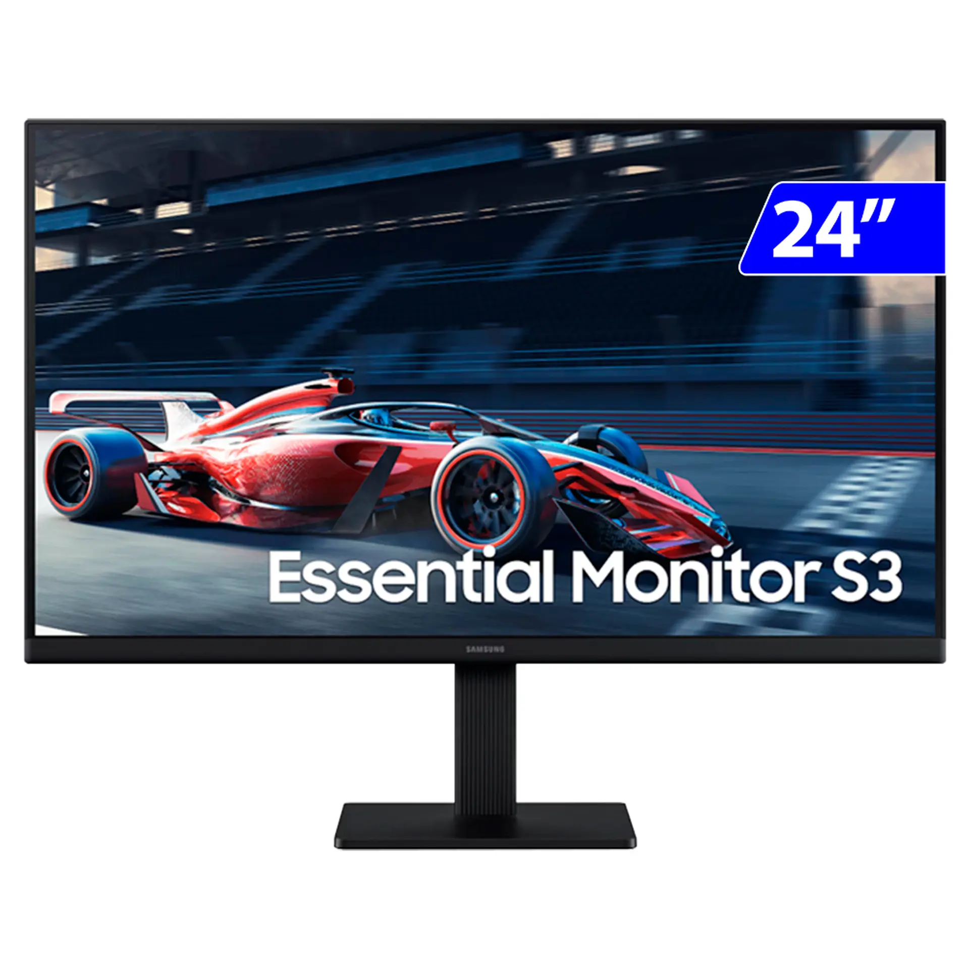 Monitor Gamer Samsung 24" Full HD 100Hz IPS HDMI LS24D300GALMZD - Preto - Bivolt