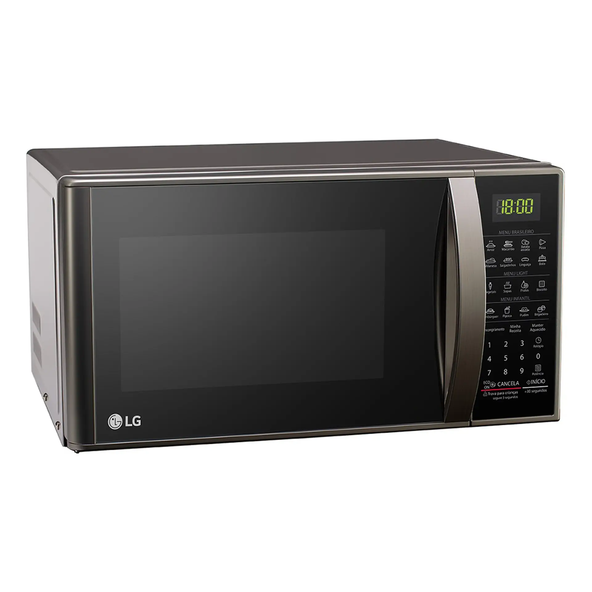 Micro-Ondas LG Solo 30L Cozimento Perfeito MS3043BR - Prata - 220 Volts
