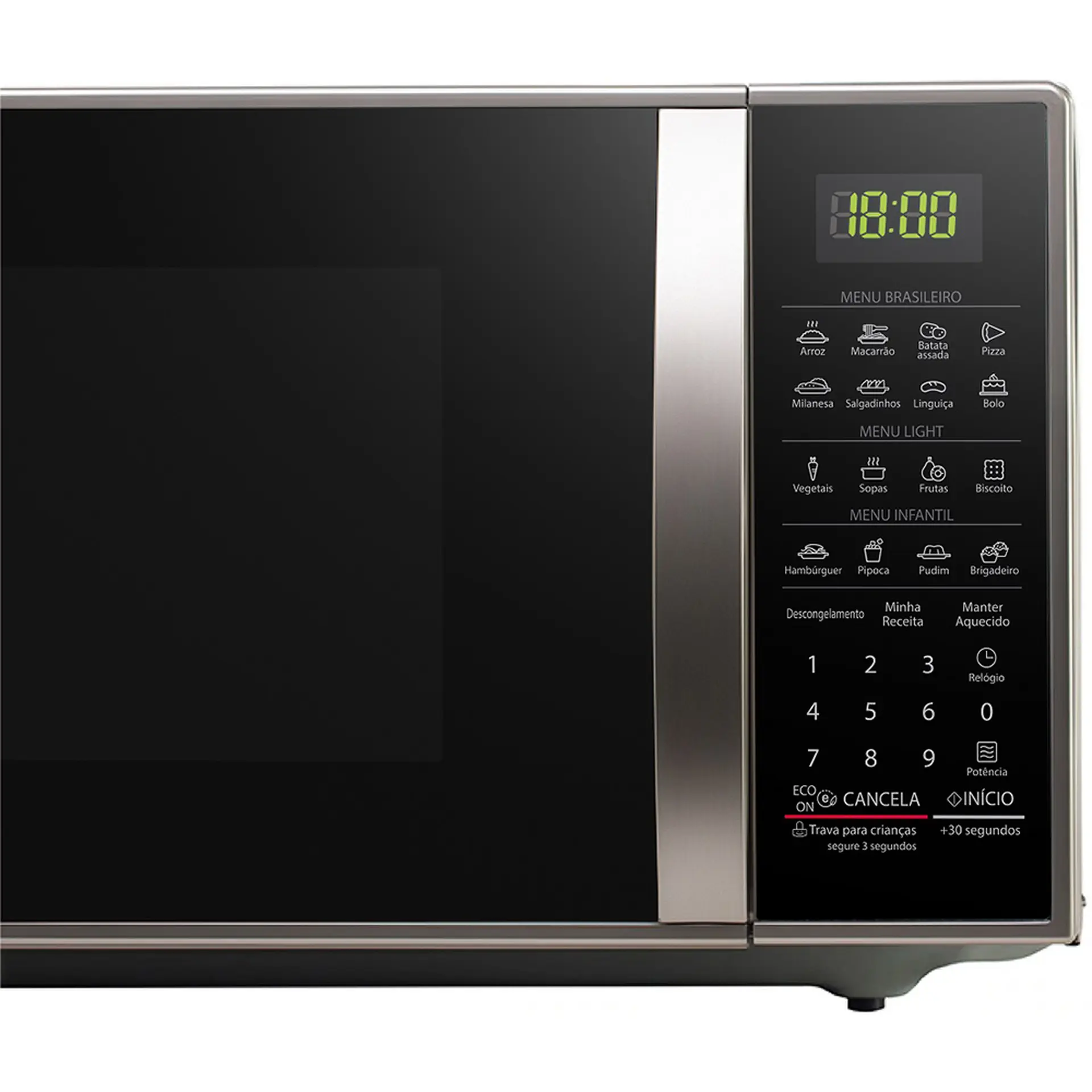 Micro-Ondas LG Solo 30L Cozimento Perfeito MS3043BR - Prata - 220 Volts