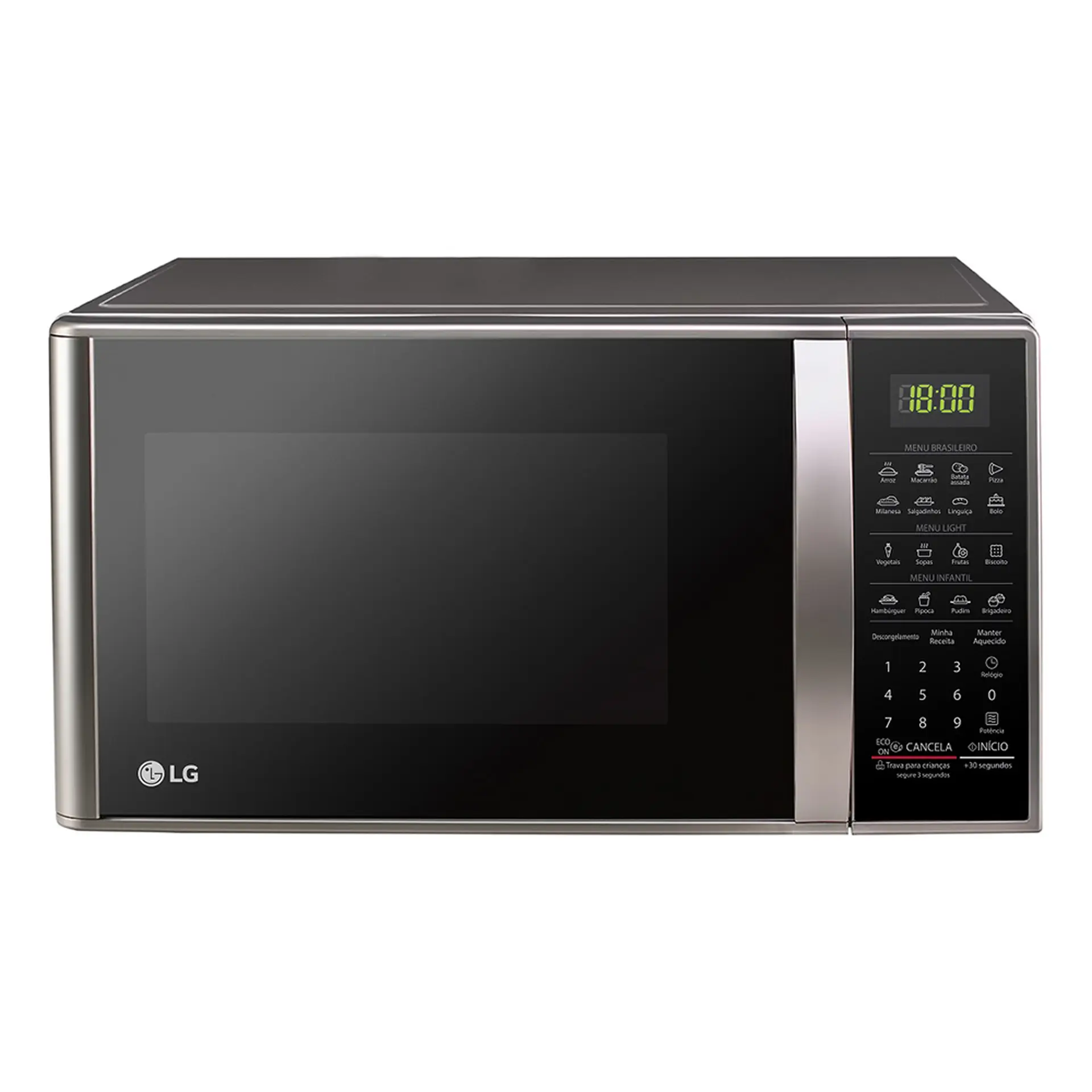 Micro-Ondas LG Solo 30L Cozimento Perfeito MS3043BR - Prata - 220 Volts