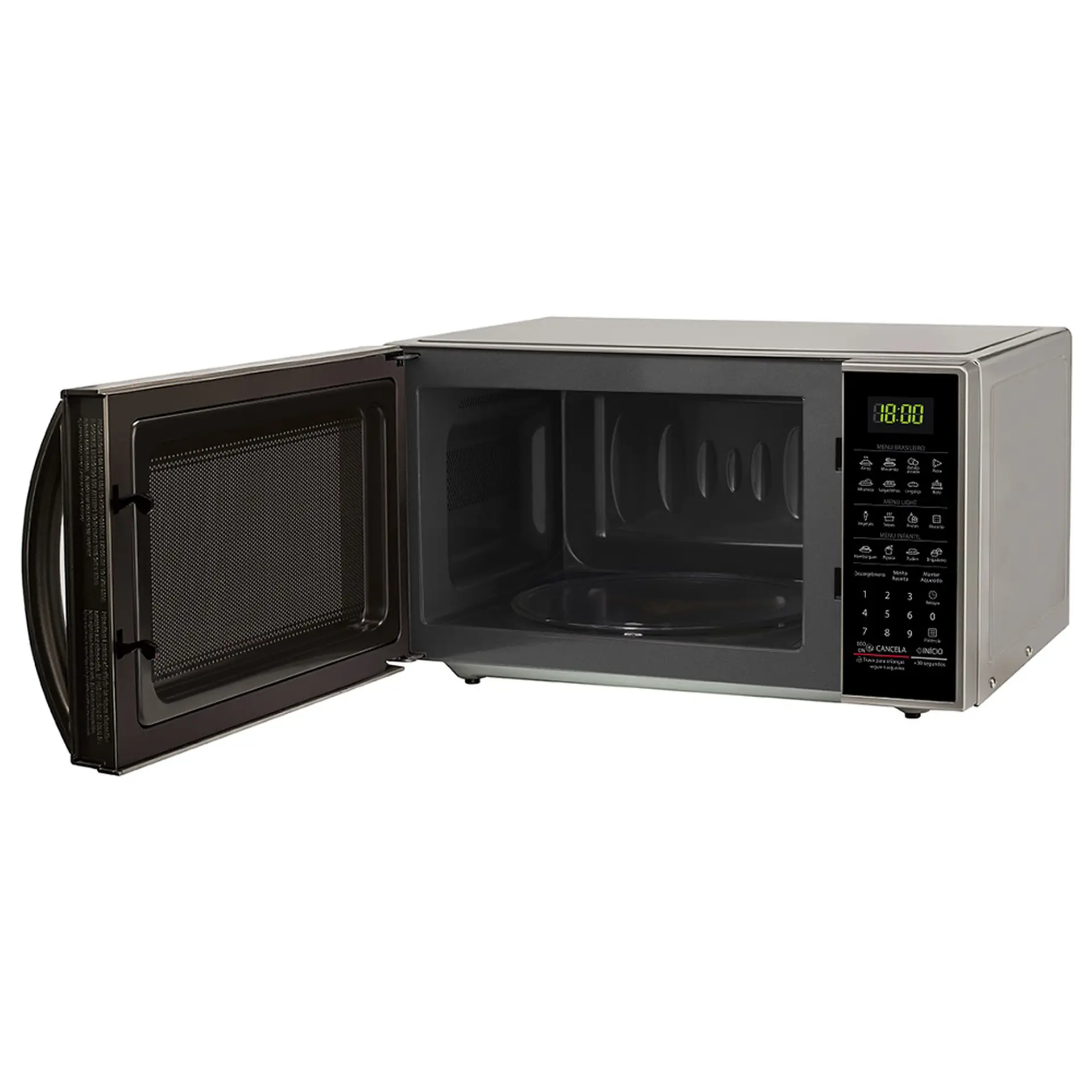 Micro-Ondas LG Solo 30L Cozimento Perfeito MS3043BR - Prata - 220 Volts