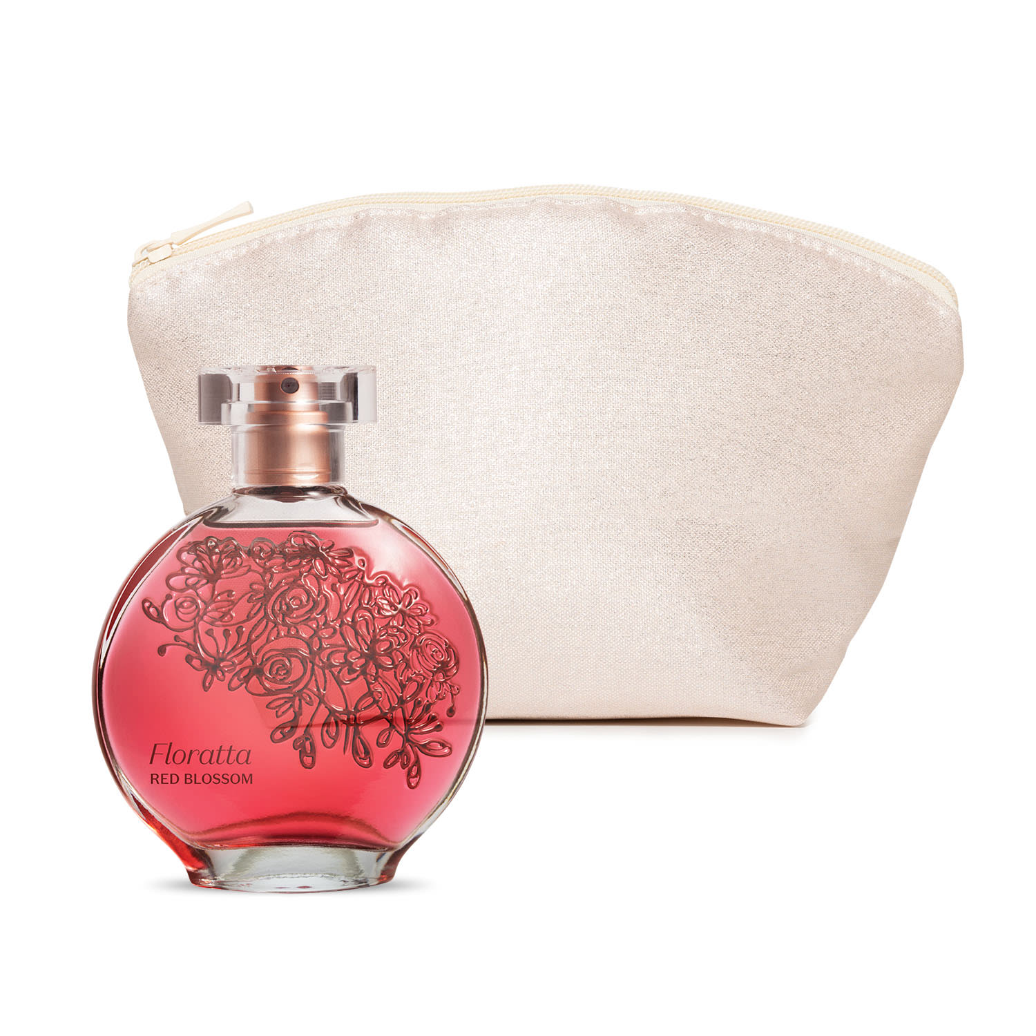 Combo Presente: Floratta Red Blossom Desodorante Colônia 75ml + Nécessaire