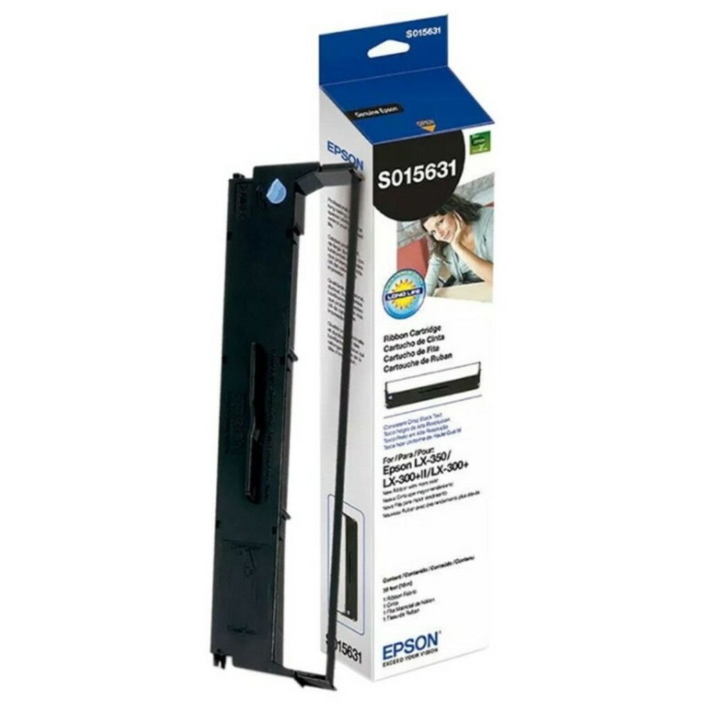 Fita Epson LX-350 / LX-300 Preto Caixa com 1 Unidade Original - S015631