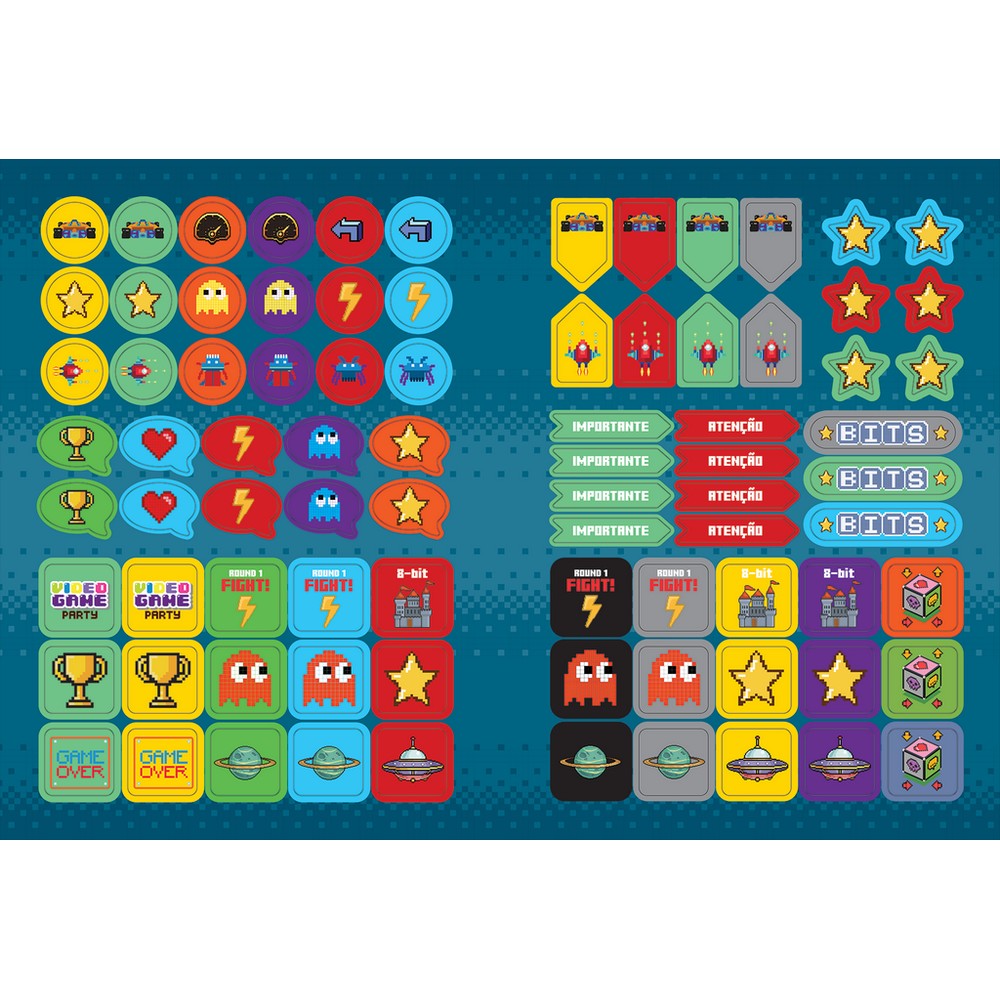 Caderno Brochurão Capa Dura Costurado 80 Fls 200x275 Bits Espaço Unitário Jandaia 7276488
