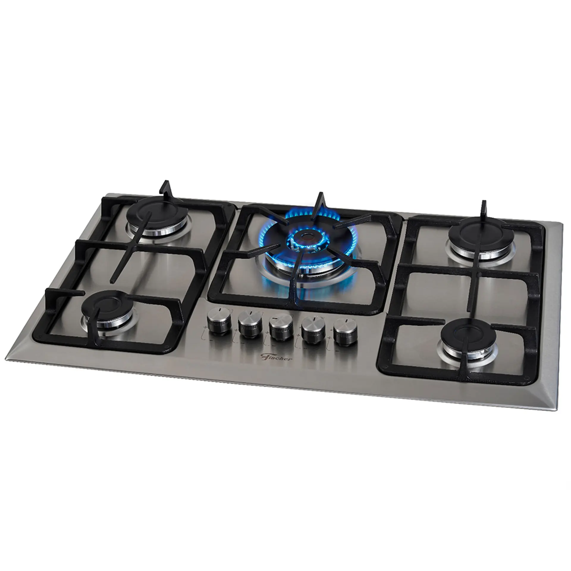 Cooktop a Gás Fischer TC Infinity 5 Bocas Superautomático Mesa em Aço Inox - Inox - Bivolt