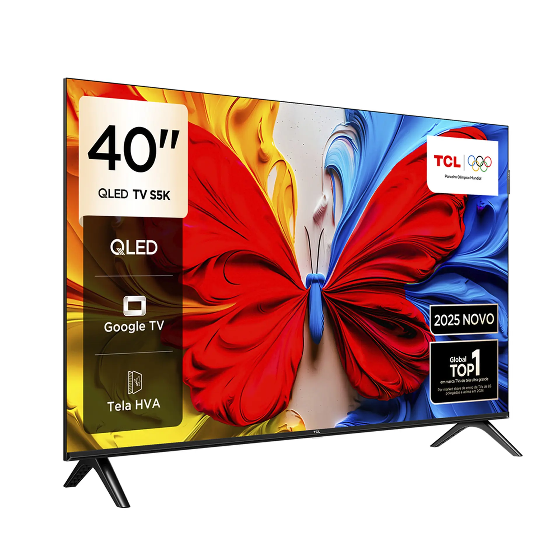 Smart TV TCL QLED 40" Full HD Wi-Fi Android 40S5K