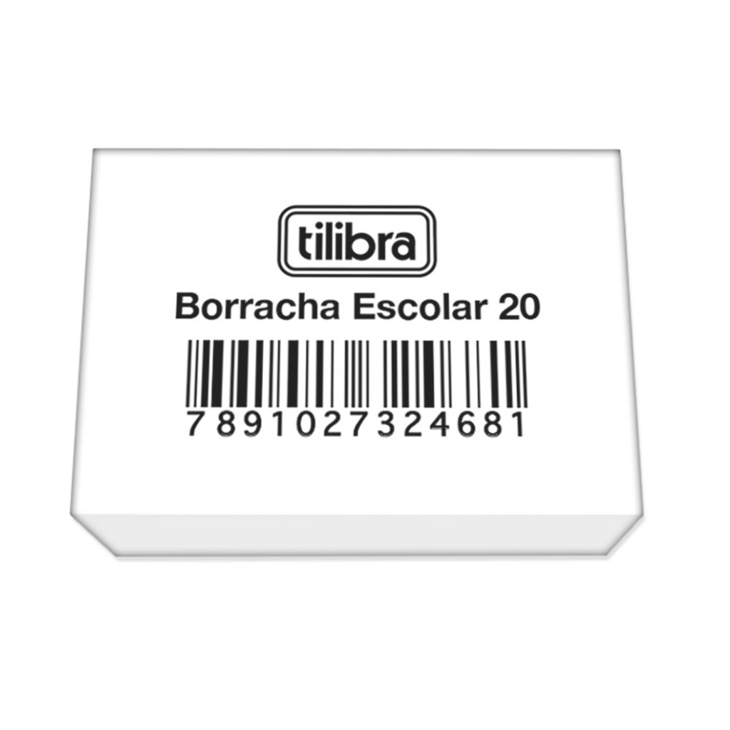 Borracha Branca N° 20 Caixa com 20 Unidades - Tilibra - 324680