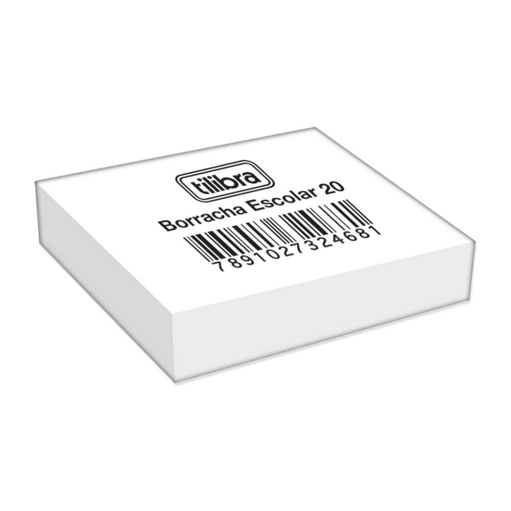 Borracha Branca N° 20 Caixa com 20 Unidades - Tilibra - 324680