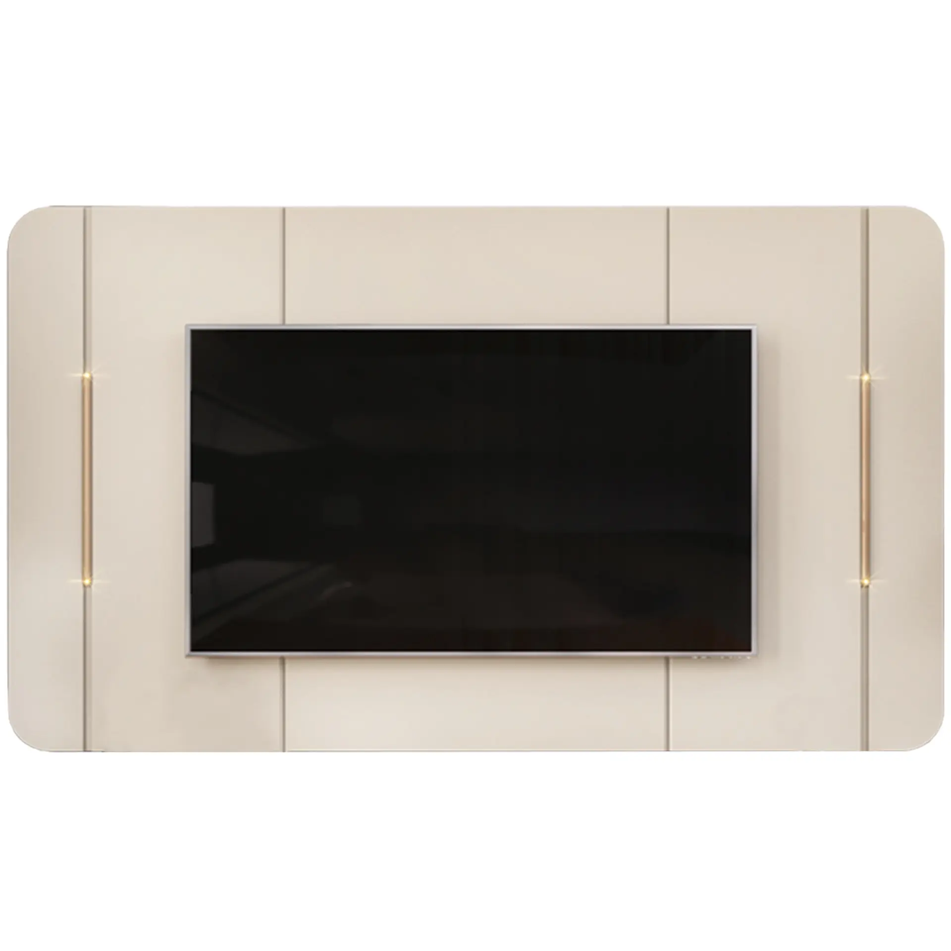 Rack com Painel para TVs até 75" MDF LED Areta DJ Móveis - Off White