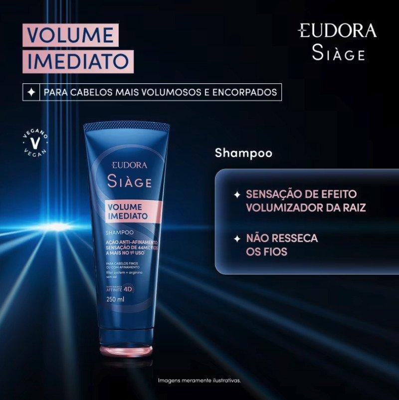Shampoo Siàge Volume Imediato 250ml Eudora