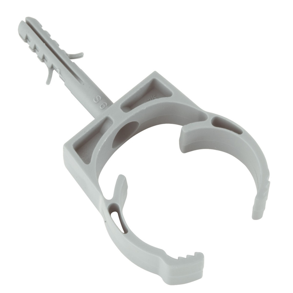 Abraçadeira para Eletroduto Tramontina Plastibox 1/2" Cinza com Bucha 57257/001 - Unitário