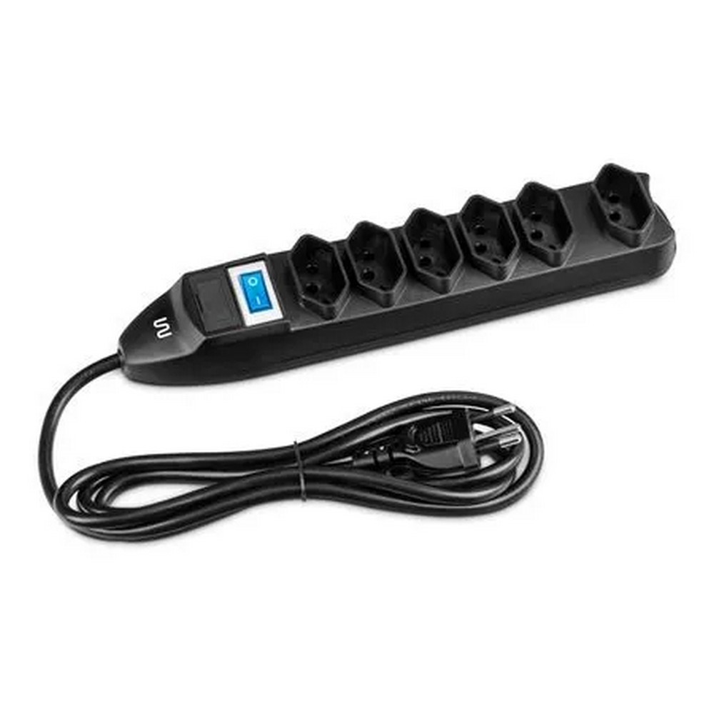 Filtro de Linha Multi 6 Tomadas 10A 3 Pinos 1,5m Preto WI221