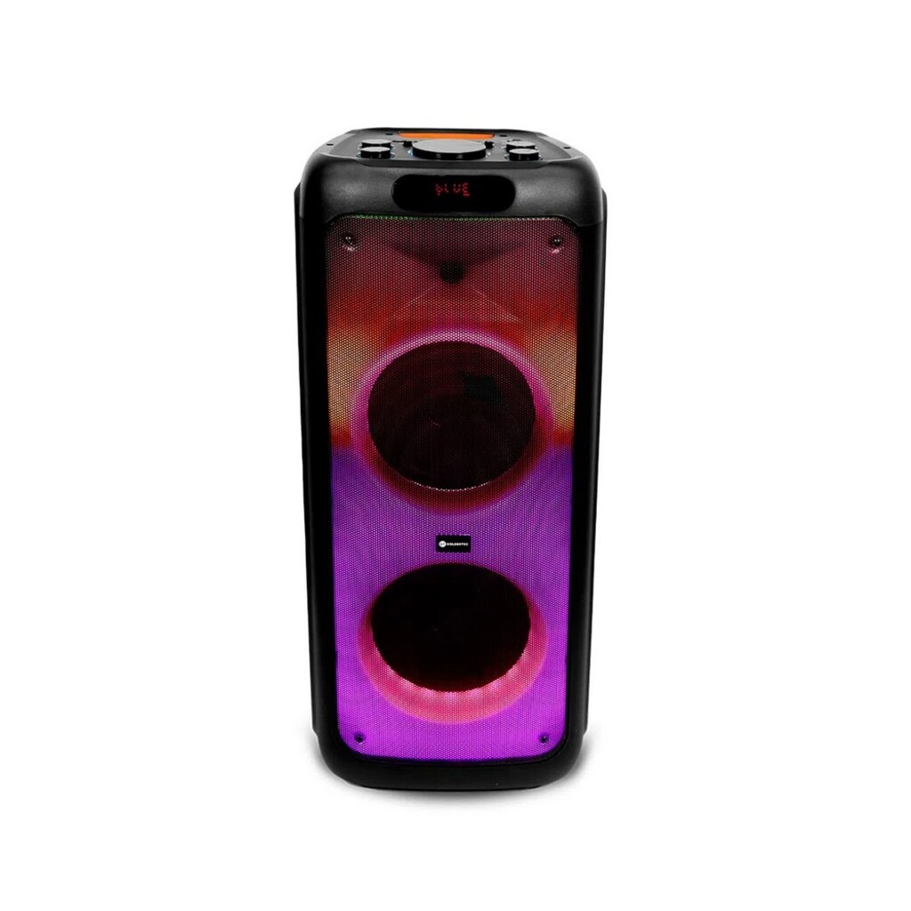Caixa de Som Amplificada GT Evoke 1500 1500w Rms TWS, Bluetooth, USB, Cartão de memória, Rádio FM e Entrada Auxiliar Goldentec - 50247