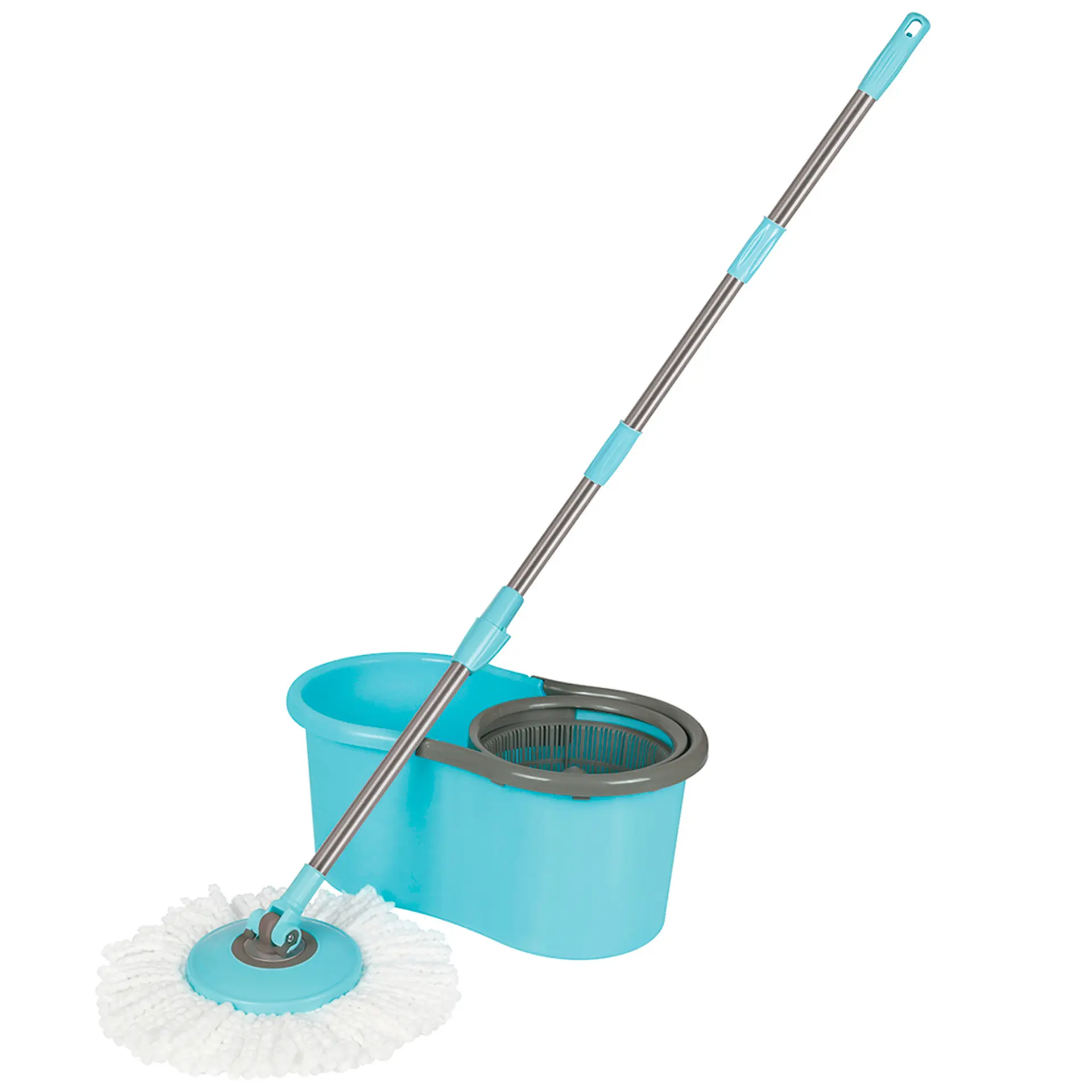 Esfregão Mop para Limpeza Prática Mor 13 Litros Cabo Giratório 008298 - Azul