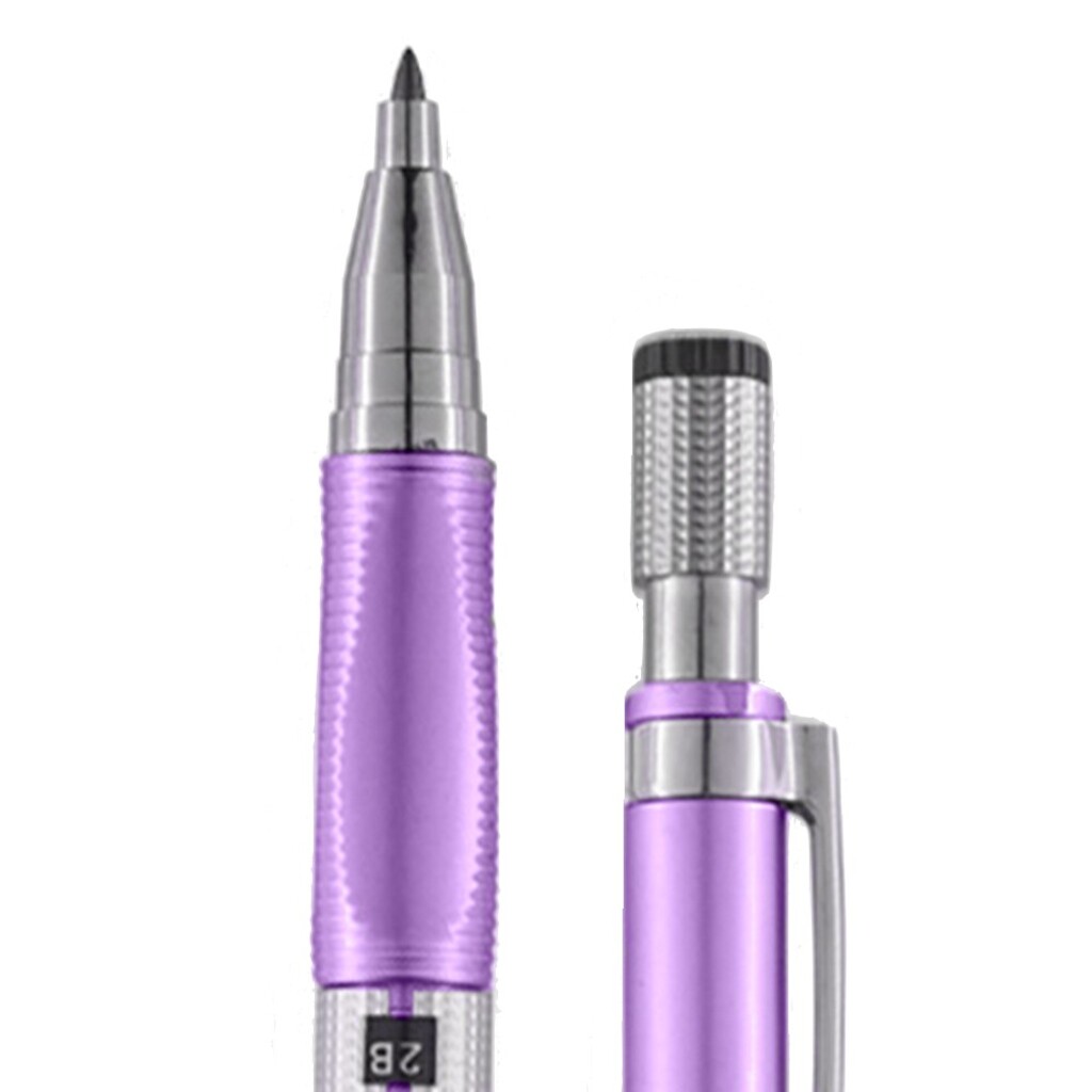 Lapiseira Técnica 2.0mm Metálica Rosa Brw - com Grafite - LP2004