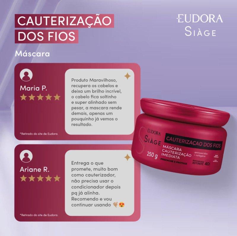 Máscara Capilar Siàge Cauterização dos Fios 250g Eudora