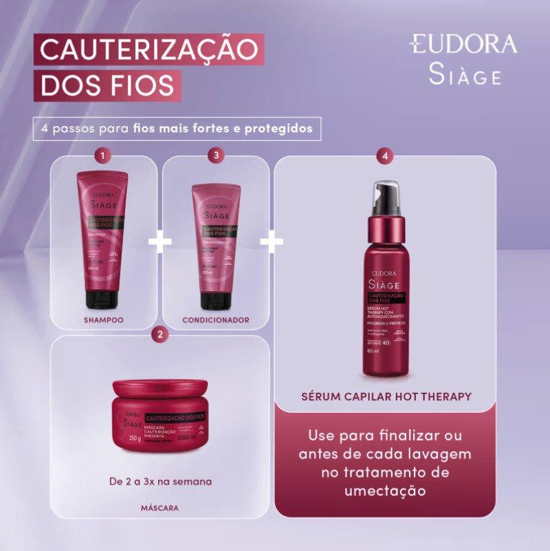 Máscara Capilar Siàge Cauterização dos Fios 250g Eudora