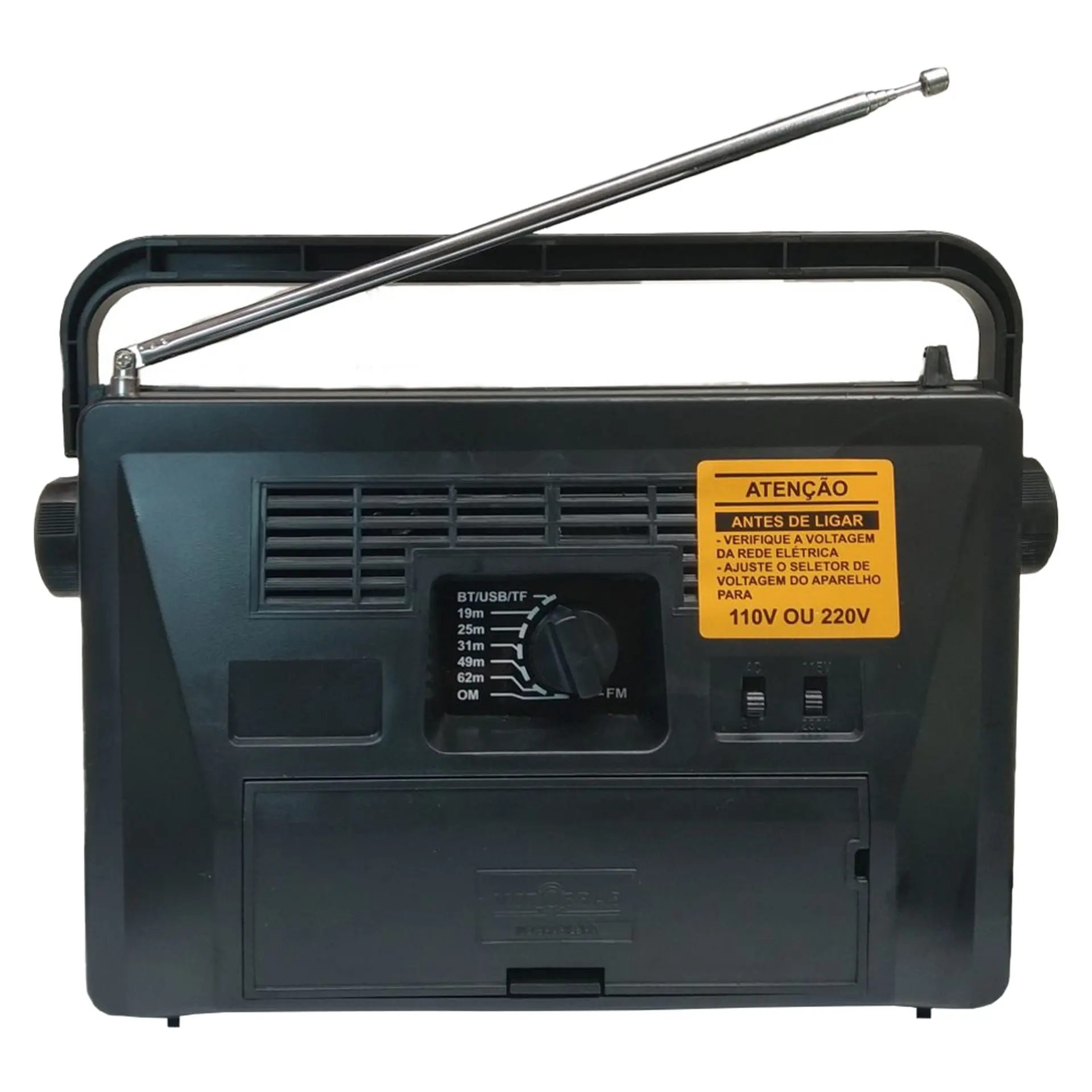 Rádio Portátil Motobrás RM-PU32AC 7 Faixas AM/FM/OC 1000mW Bluetooth