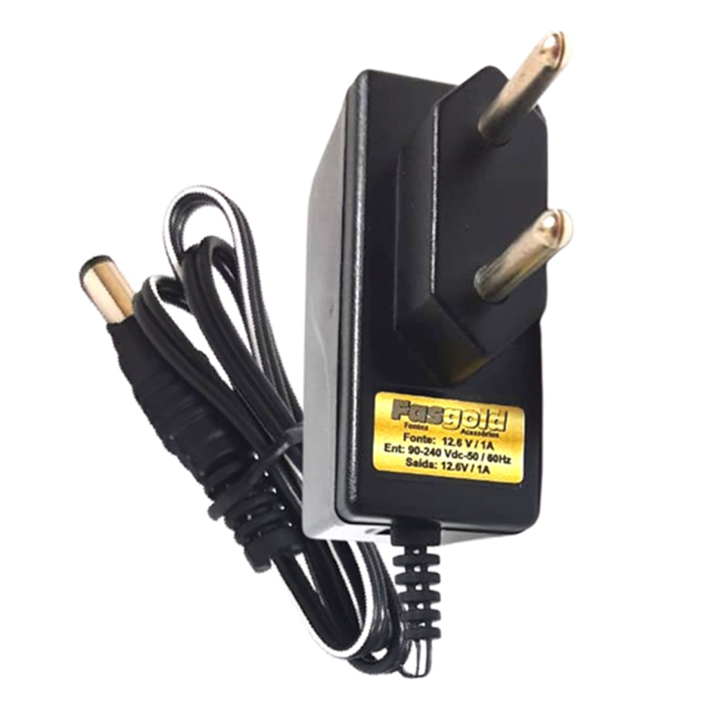 Fonte Chaveada 12V 1A 12.6W Plug P4 Bivolt Fasgold - FS-567