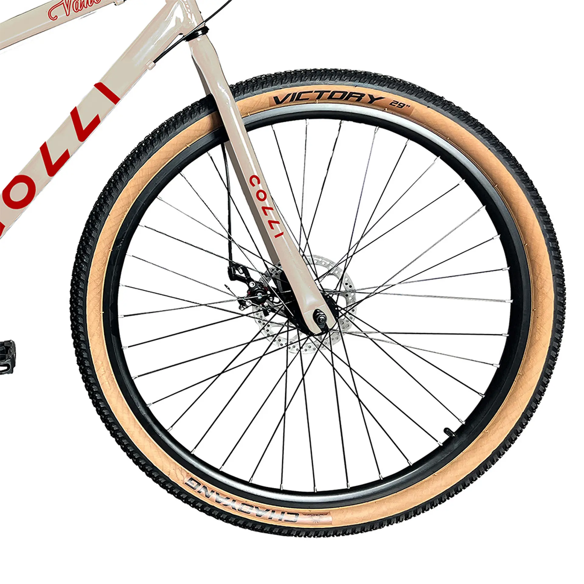 Bicicleta Aro 29 Colli Vancouver 21 Marchas Freio a Disco - Bege Retro