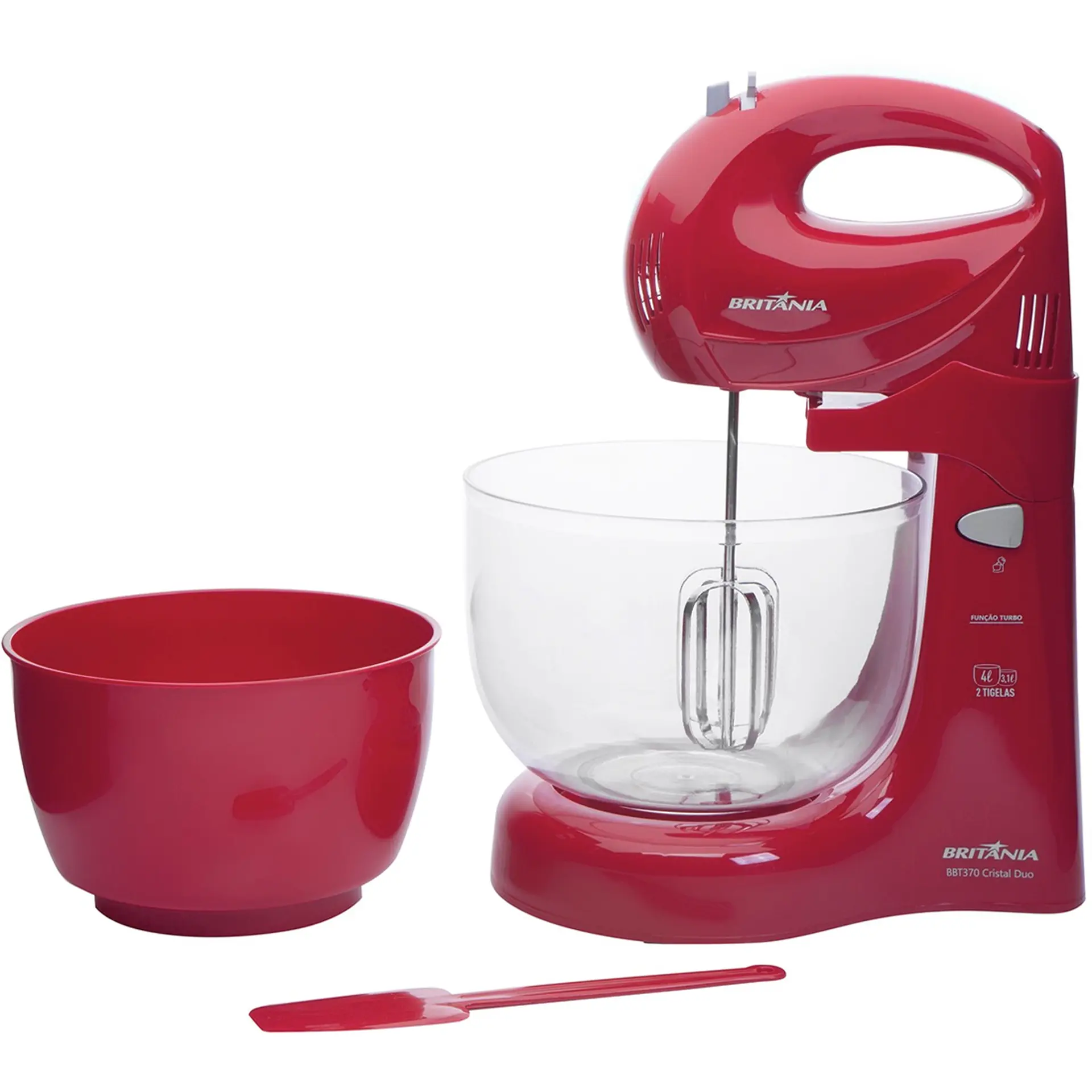 Kit 3 em 1 Britânia Batedeira + Liquidificador + Espremedor BKT07V - Vermelho - 220 Volts