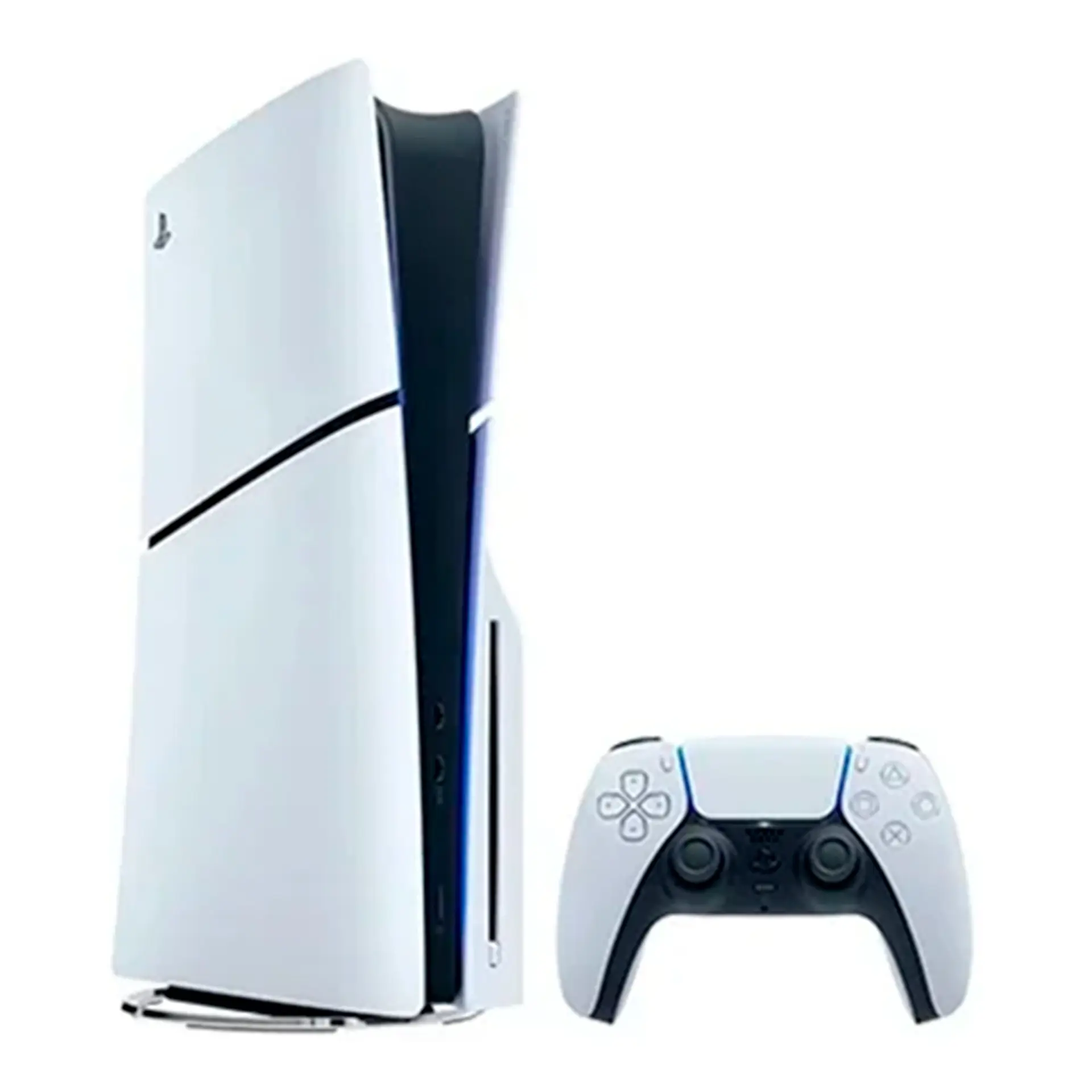 Console PlayStation 5 Slim Disk 1TB SSD + 2 Jogos 1 Controle DualSense - Branco/Preto - Bivolt