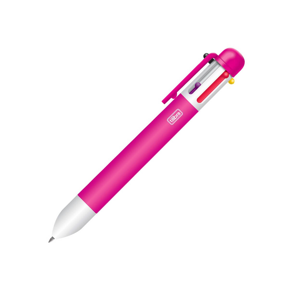 Caneta Esferográfica Tilibra 0.7mm 6 Cores Sortido