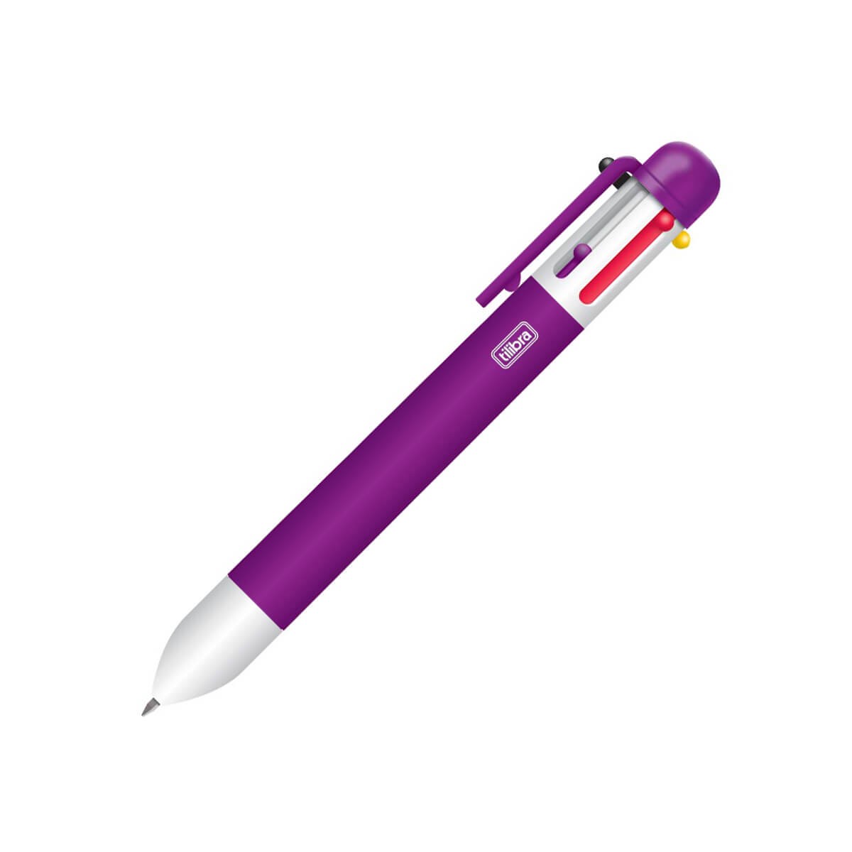 Caneta Esferográfica Tilibra 0.7mm 6 Cores Sortido