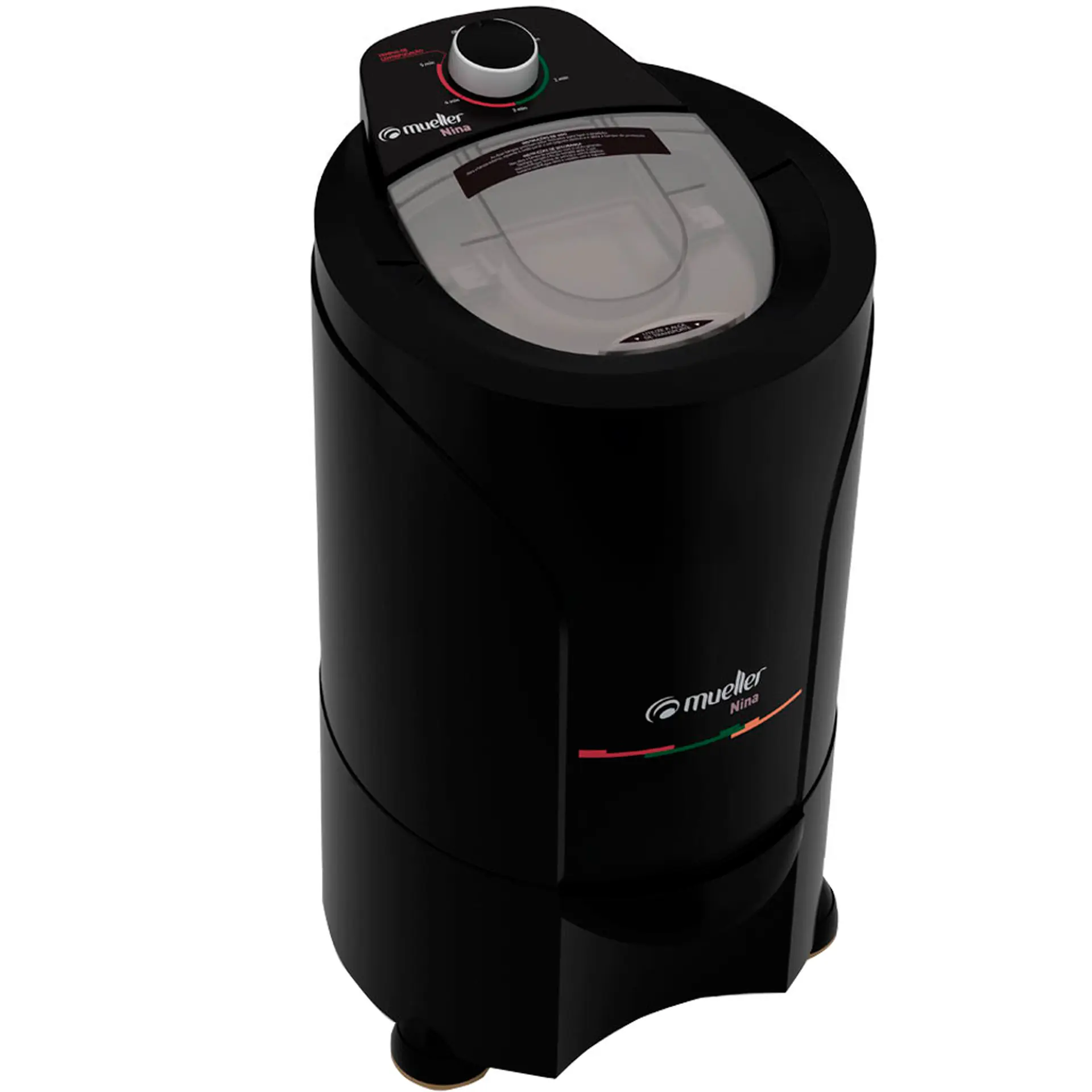 Centrífuga de Roupa Mueller Nina 8,8kg Desligamento Automático 60005100 - Preto - 110 Volts