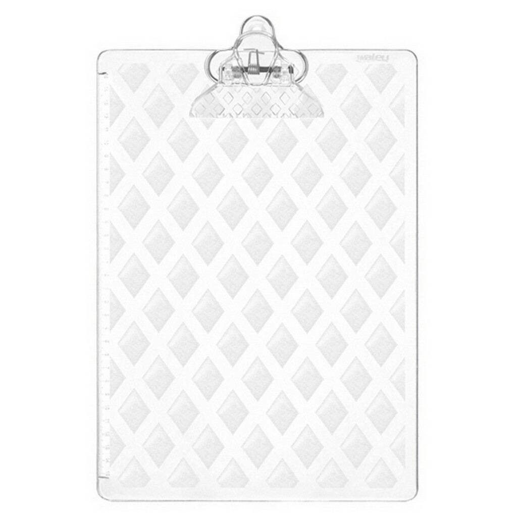 Prancheta Plástico Ofício 36,5 x 24 x 0,3cm Cristal Maxcril - Unitário - 10260016