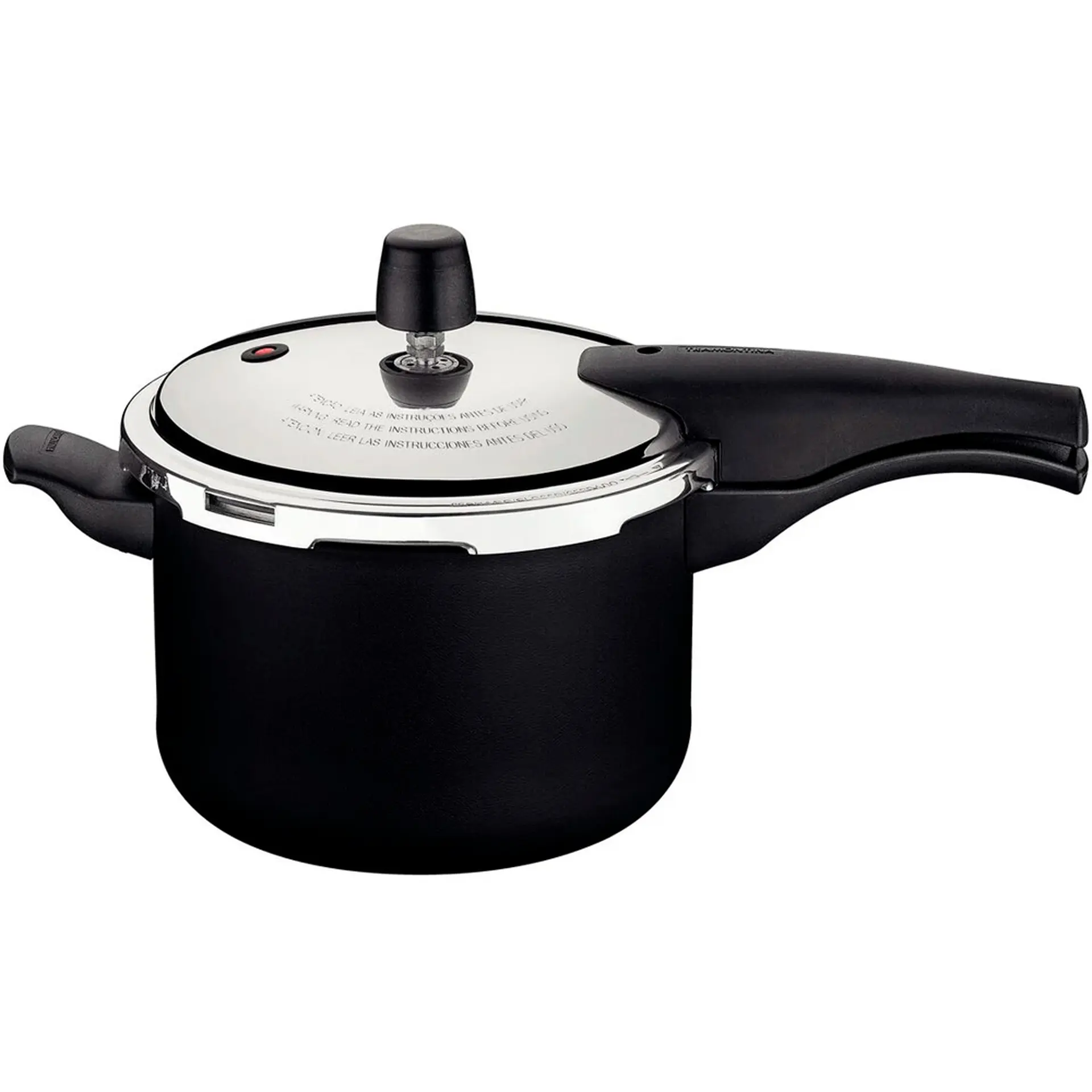 Panela de Pressão Tramontina Alumínio Antiaderente 4,5L Vancouver Effect - Preto