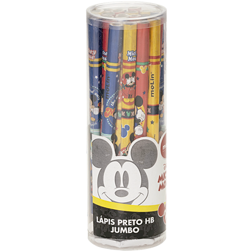 Lápis Preto Molin Jumbo Mickey Sortido
