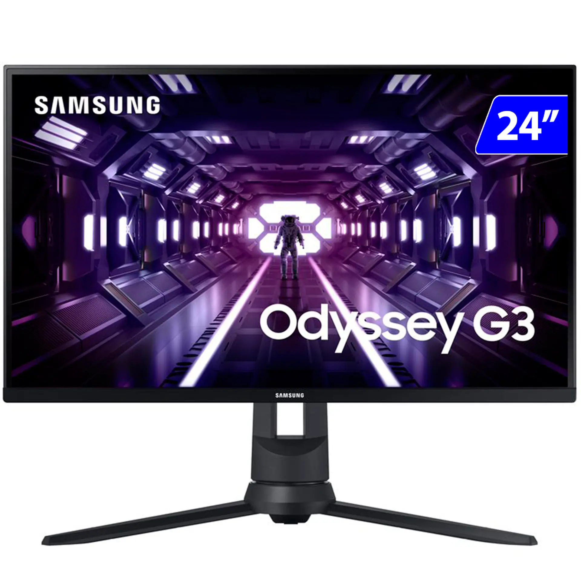 Monitor Gamer Samsung Odyssey G3 24" Full HD HDMI VGA LF24G35TFWLXZD - Preto - Bivolt