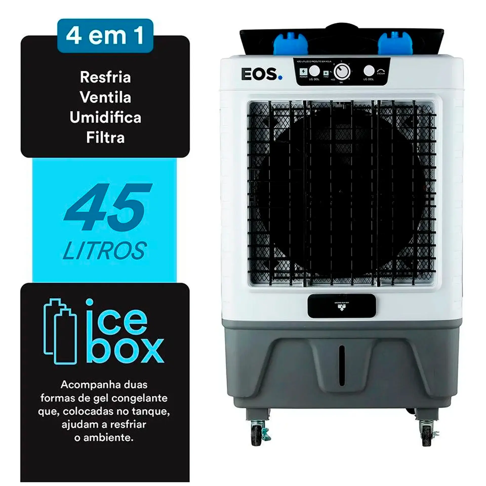 Climatizador de Ar EOS ECL510M 45L 3 Velocidades - Branco - 220 Volts