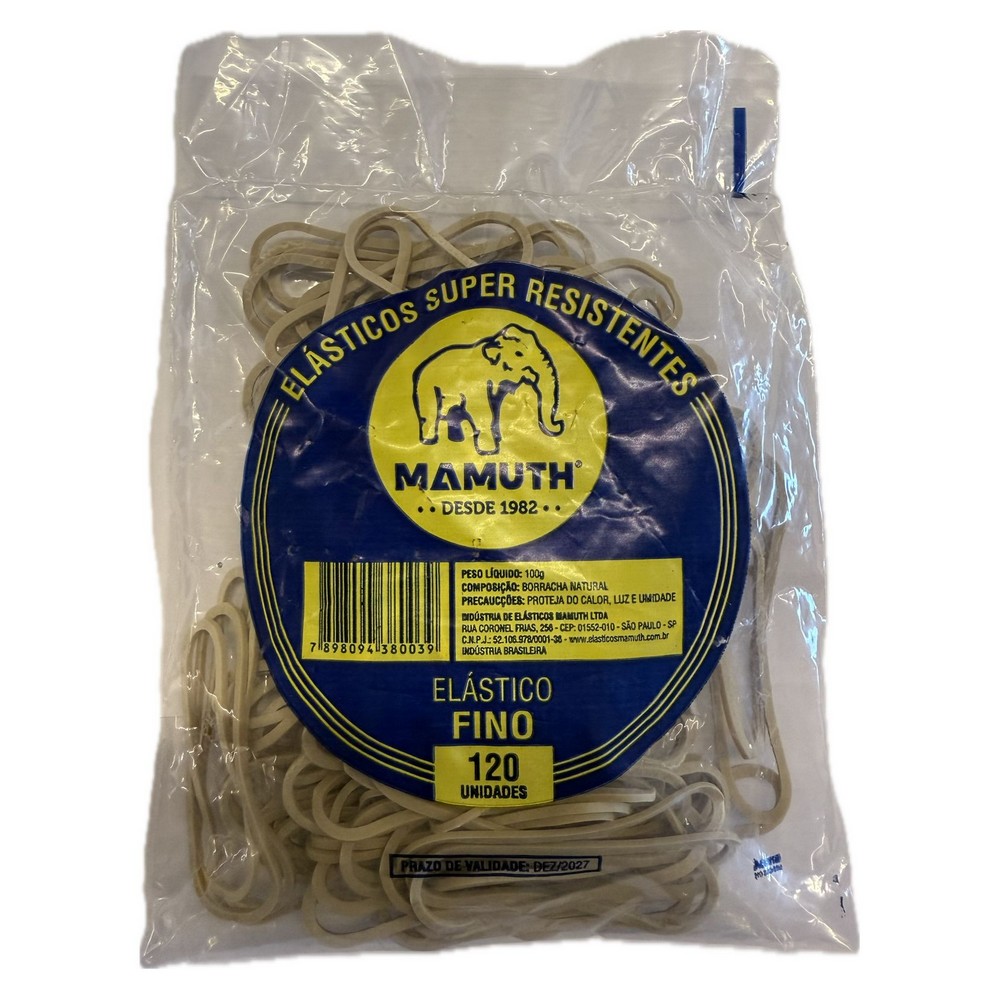 Elástico Bege Mamuth 120 Unidades SUBF100GRS