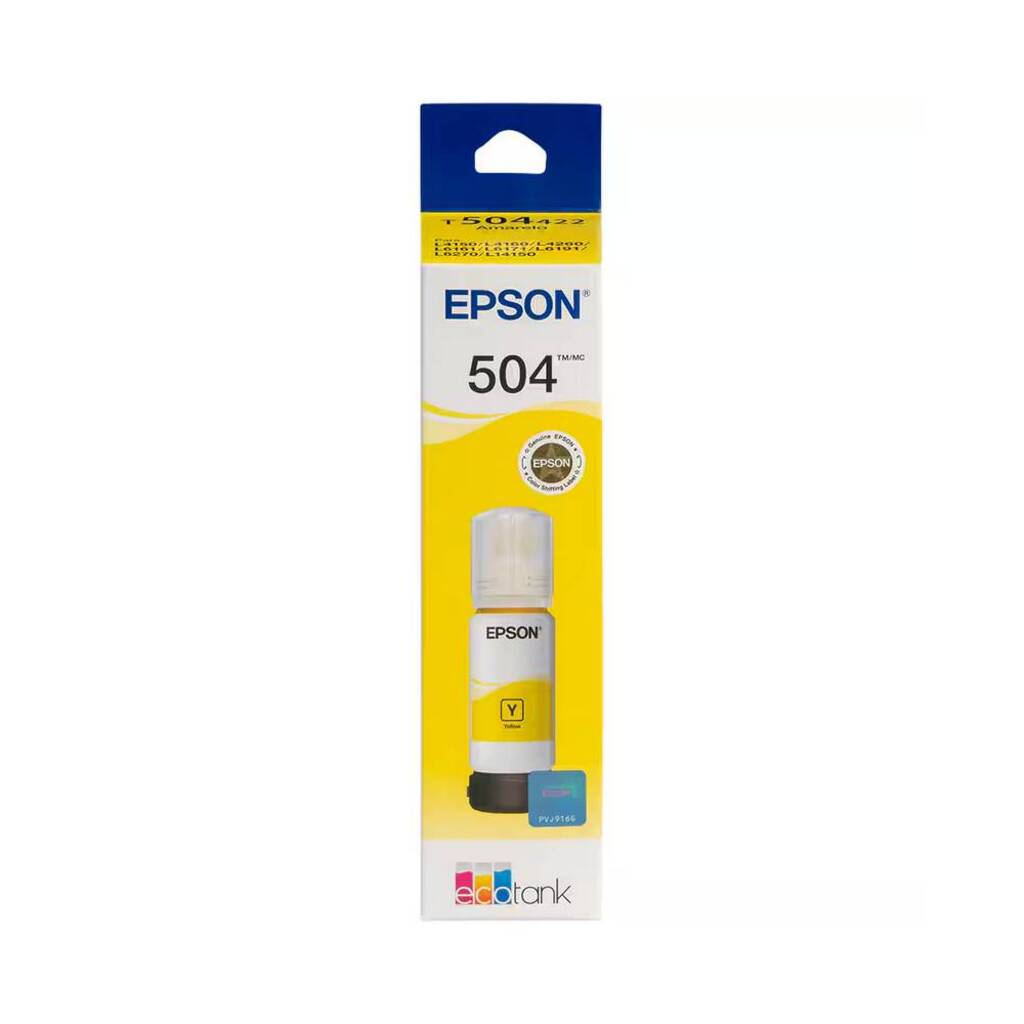 Tinta para Cartucho Epson Amarelo Original - T504422 - 6.000 páginas para L4150/ L4160/ L4260/ L6161/ L6171/ L6191/ L6270/ L14150