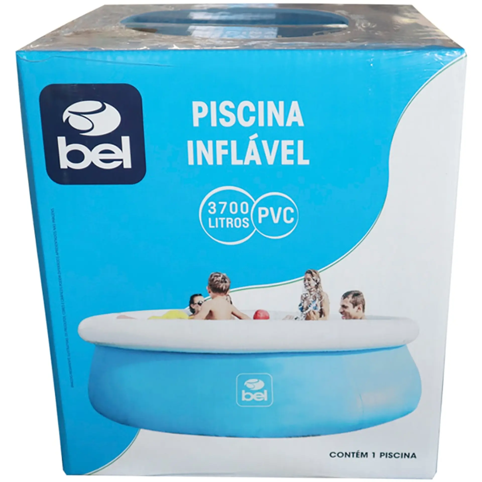 Piscina Inflável com Válvula de Filtro e Kit Reparo Bel Redonda 3700L - Azul