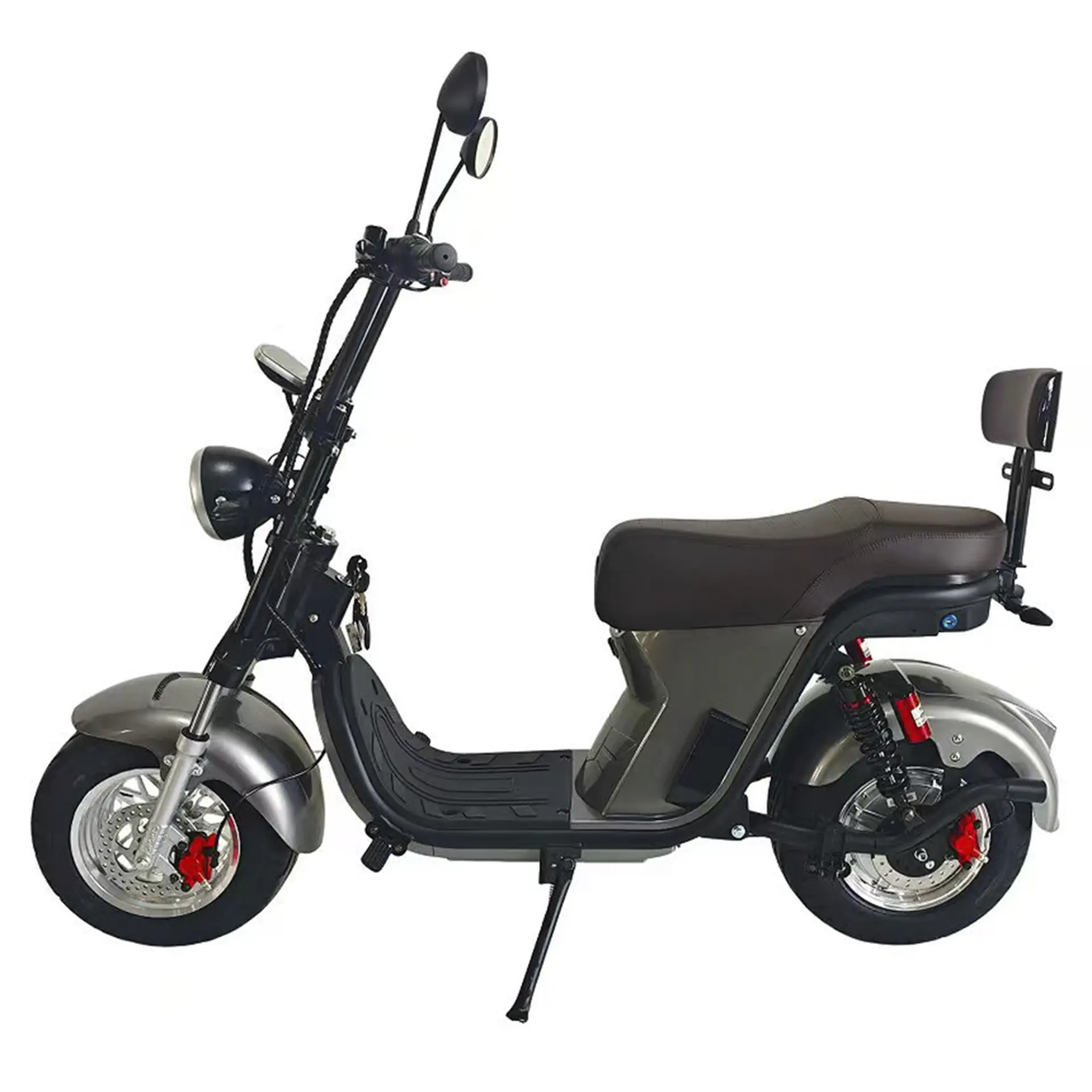 Scooter Elétrica Elemovi HR9 1000W Autopropelida Lítio Banco Duplo - Cinza - Bivolt