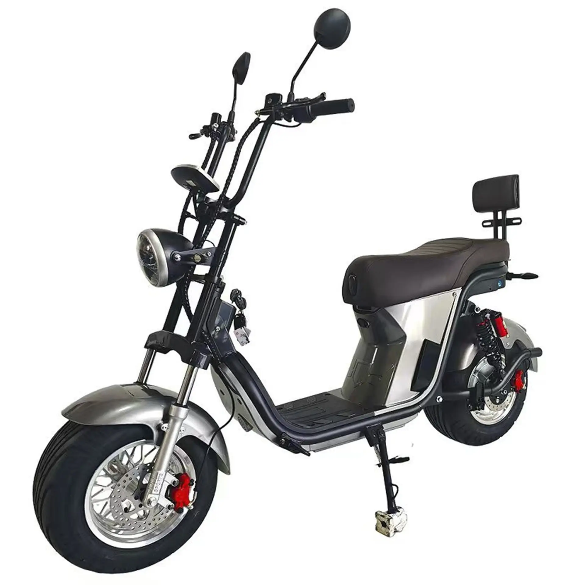 Scooter Elétrica Elemovi HR9 1000W Autopropelida Lítio Banco Duplo - Cinza - Bivolt