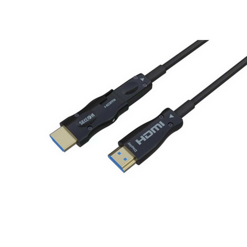 Cabo HDMI Fibra Óptica Ativa Macho x Macho Destacável 2.1 8K 20 Metros Seccon - ZLX-HDMI2.1-19-303-20M