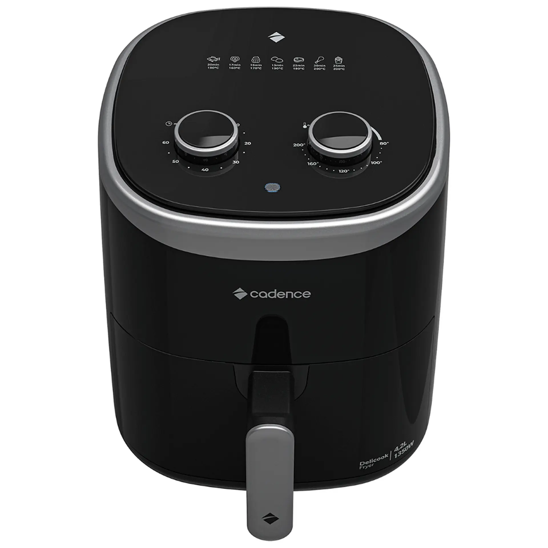 Fritadeira Air Fryer Cadence FRT420 4.2L 1350W - Preto - 220 Volts