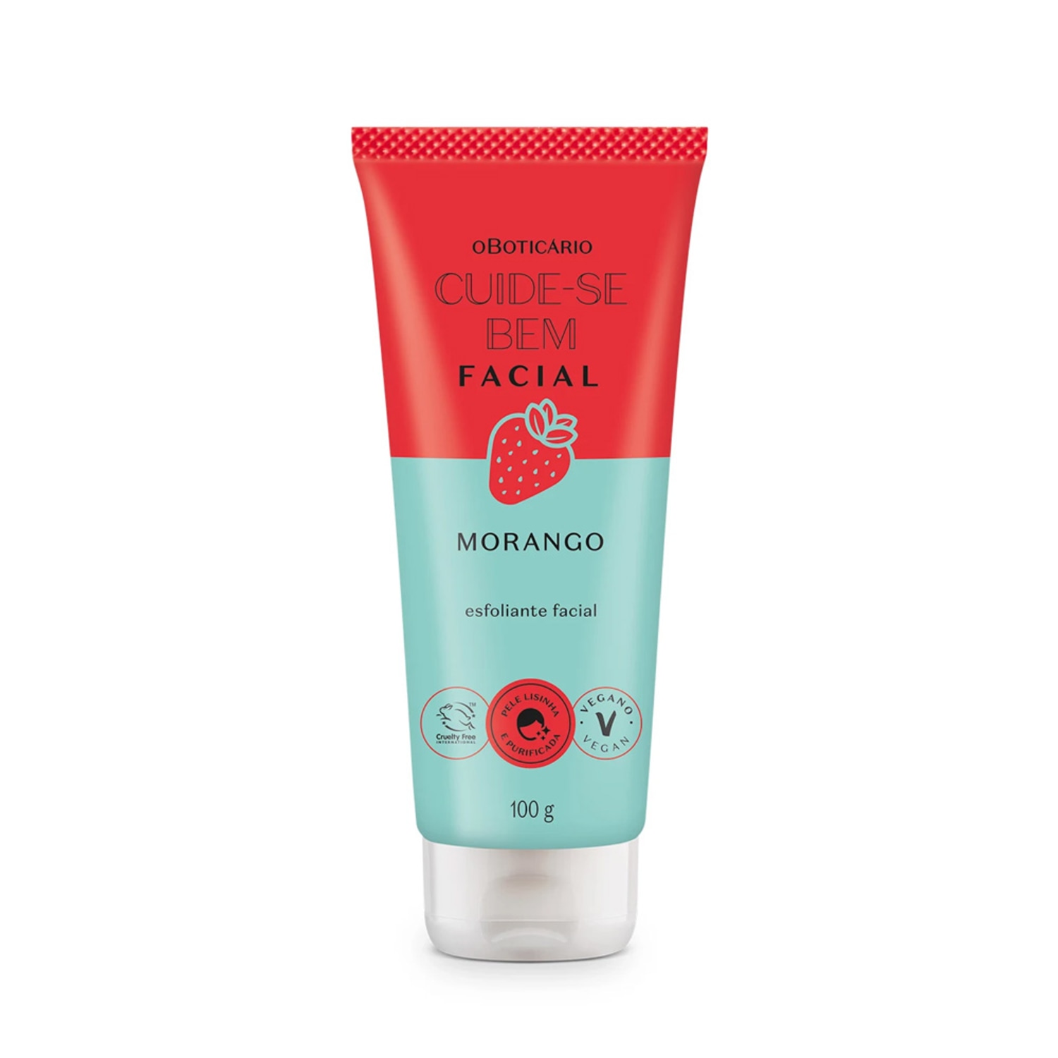 Esfoliante Facial Cuide-se Bem Feira Morango 100g