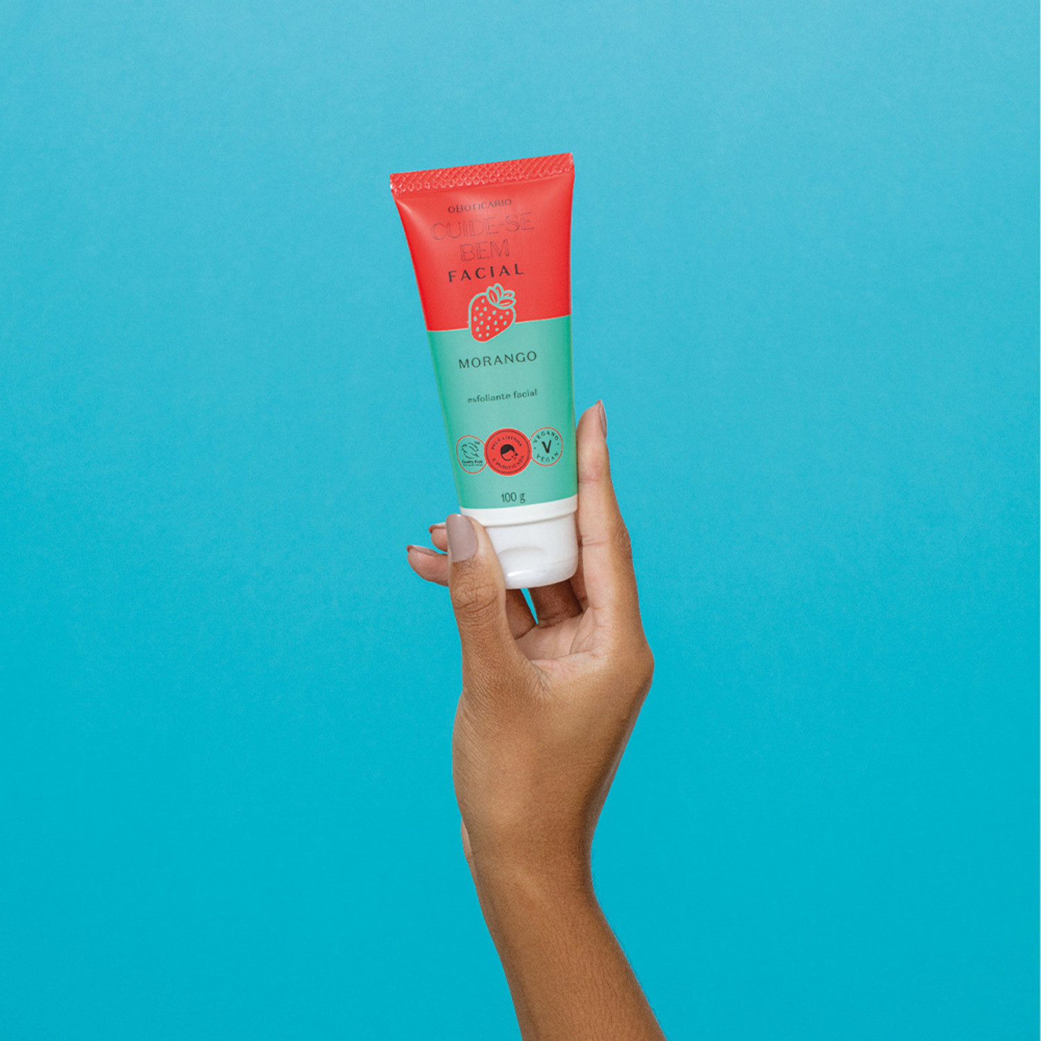 Esfoliante Facial Cuide-se Bem Feira Morango 100g