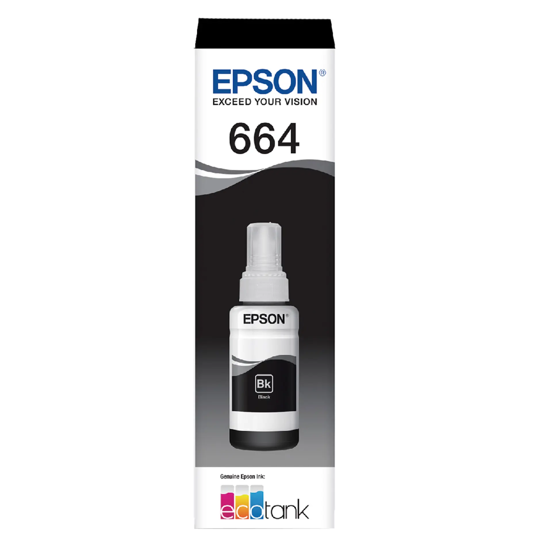 Refil para Tanque de Tinta Epson Preto NºT664 até 4.000 Páginas T664120-AL